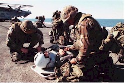 Treating an aircrew casualty